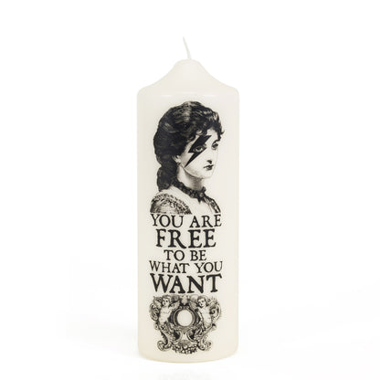 【CORETERNO】<br>ピラーキャンドル<br>YOU ARE FREE
