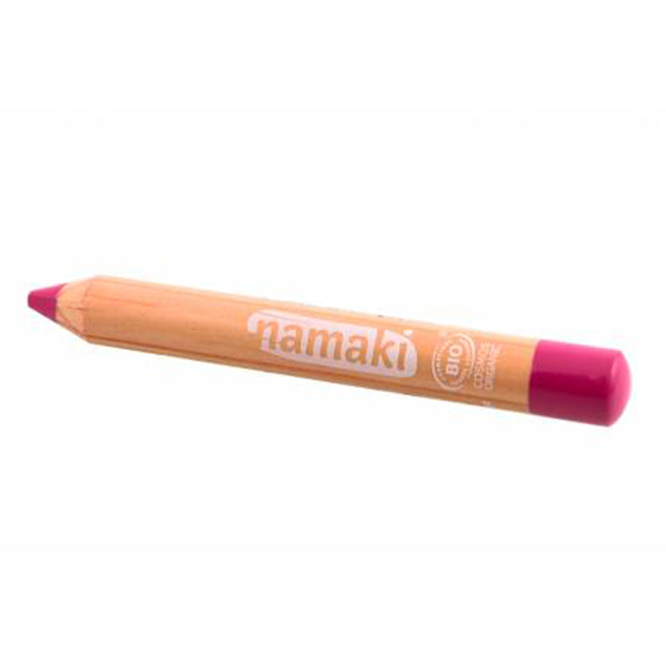 【namaki（ナマキ）】<br>フェイスペイント ペンシル（赤紫）