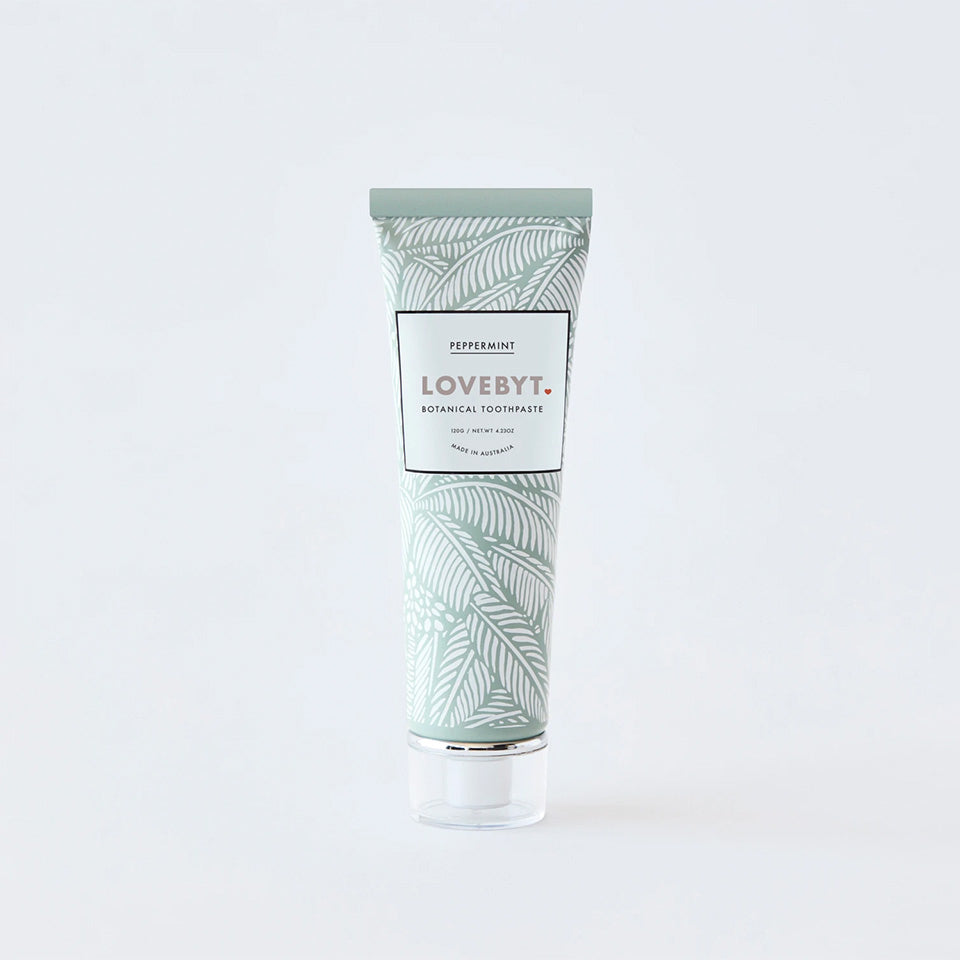 【限定PKG LOVEBYT】<br>ナチュラル 歯磨き粉 <br> ペパーミント