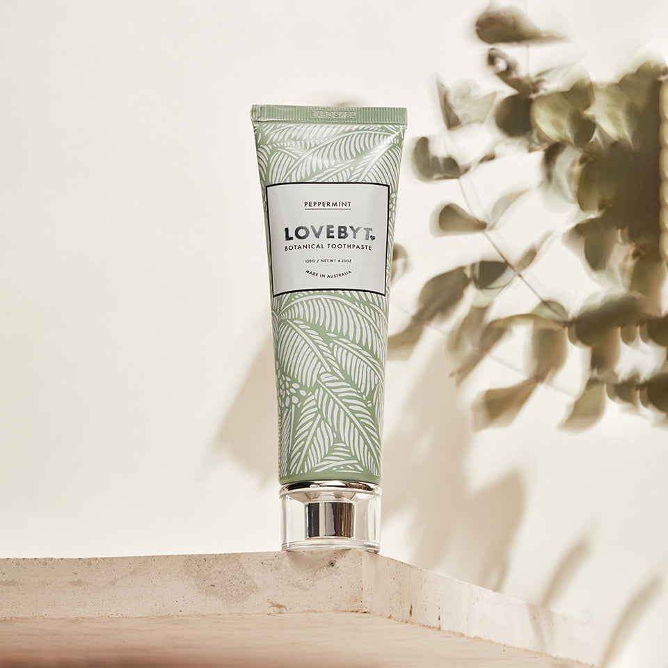 【限定PKG LOVEBYT】<br>ナチュラル 歯磨き粉 <br> ペパーミント