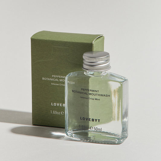 【LOVEBYT(ラブバイト)】<br>ナチュラル マウスウォッシュ ペパーミント 50ml <br> NEW！Coming Soon
