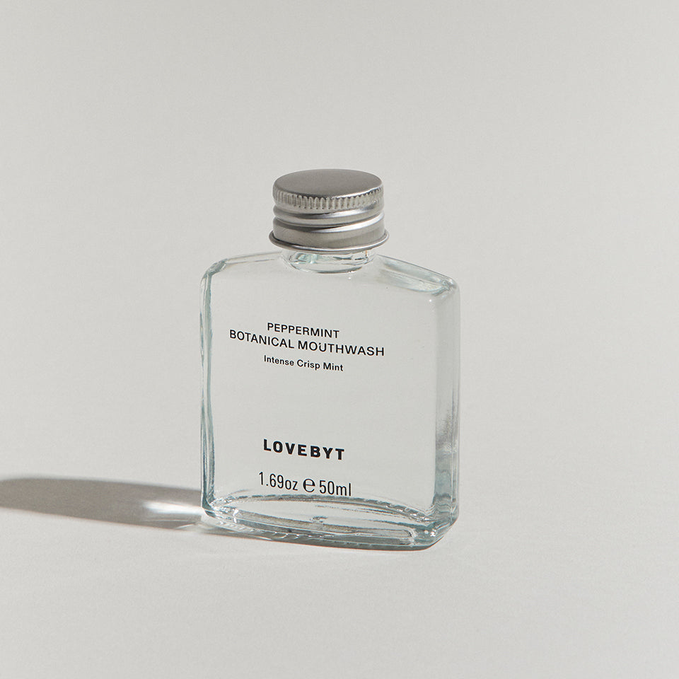 【LOVEBYT(ラブバイト)】<br>ナチュラル マウスウォッシュ ペパーミント 50ml <br> NEW！Coming Soon