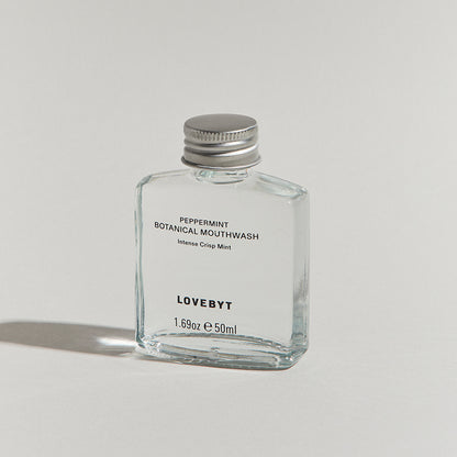 【LOVEBYT(ラブバイト)】<br>ナチュラル マウスウォッシュ ペパーミント 50ml <br> NEW！Coming Soon