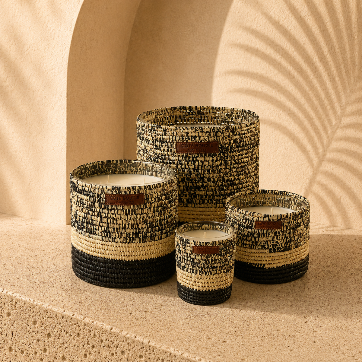 【Côté Bogie】<br>コテ ブジー ラフィアキャンドル<br>  RAPHIA "MOGADOR" S  CANDLE