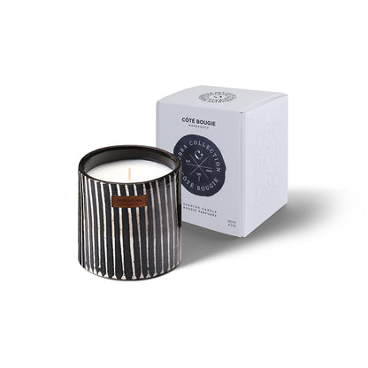 【Côté Bogie】<br> コテ ブジー セラミックキャンドル<br> ZÉBRÉ NOIR S CANDLE